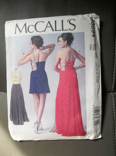 MCCALLS 6894 FORMAL DRESS PATTERN 12-20