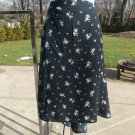 NWT BOBEAU BLACK FLORAL PRINT SKIRT 3X