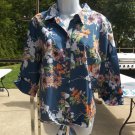NWT CHICO'S FLORAL PRINT TIE TOP 3