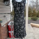 NWT TALBOTS BLACK PAISILY PRINT DRESS 8 $149