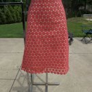 NWOT TALBOTS ORANGE EMBROIRDED FLOWER SKIRT 12