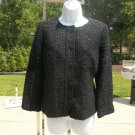 NWT TALBOTS RSVP GORGEOUS BLACK EYELASH BLAZER 4 $199
