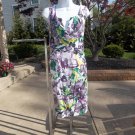 NWT ADRIANNA PAPELL PURPLE FLORAL PRINT DRESS 16 NWT ADRIANNA PAPELL PURPLE FLORAL PRINT DRESS 16