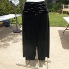 NWT DKNY BLACK VELOUR SKIRT M