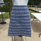 NWOT ANN TAYLOR BLUE&WHITE PRINT SKIRT 14