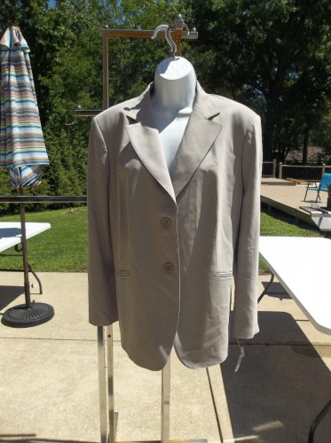 NWT TALBOTS LIGHT GRAY BLAZER 14WP $258