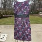 NWT CHETTA B PURPLE&BLACK PRINT DRESS 8