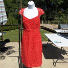 NWT J.CREW FAB RED CORAL LACE DRESS NWT J.CREW FAB RED CORAL LACE DRESS