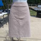 NWT ANN TAYLOR PINK&BLACK SKIRT 4