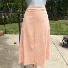 NWT DONNA MOORE PEACH KNIT SKIRT 1X