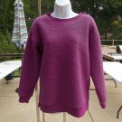 NWOT ANN TAYLOR LOFT PINK/MAGENTA FUZZY WARM FLEECE TOP S