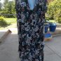 NWT MORGAN TAYLOR BLACK FLORAL PRINT DRESS 14W