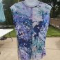 NWOT TALBOTS WATERCOLOR PRINT BLOUSE 12P