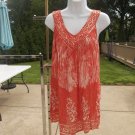 NWT ETC CORAL BEADED PRINT TANK TOP M NWT ETC CORAL BEADED PRINT TANK TOP M