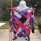 NWOT ALFRED DUNNER MULIT SHAPE PRINT TOP PS