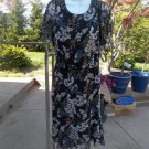NWT MORGAN TAYLOR BLACK FLORAL PRINT DRESS 16W NWT MORGAN TAYLOR BLACK FLORAL PRINT DRESS 16W