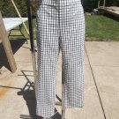 NWT ADRIANNA PAPELL CUTE BLACK&WHITE PLAID PANTS 4 NWT ADRIANNA PAPELL CUTE BLACK&WHITE PLAID PANTS 4