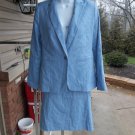 NWOT ANN TAYLOR BLUE SKIRT SUIT 4P NWOT ANN TAYLOR BLUE SKIRT SUIT 4P