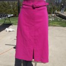 NWOT ANN TAYLOR FUSHIA STRAIGHT SKIRT 4