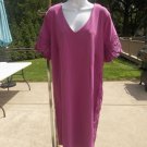 NWOT KATE&MALLORY MAGENTA/PINK LACE TRIM DRESS 3X