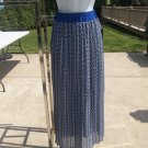 NWT HEART SOUL BLUE&WHITE PRINT MAXI SKIRT S