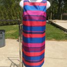 NWOT TALBOTS FAB VIBRANT STRIPED DRESS 12P
