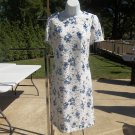 NWOT LAUREN WHITE&BLUE LACE DRESS 12