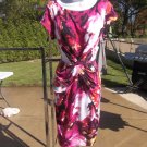 NWT LIZ CLAIBORNE PINK, WHITE ORANGE PRINT FAB DRESS S NWT LIZ CLAIBORNE PINK, WHITE ORANGE PRINT FAB DRESS S