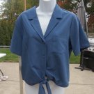 NWT BCBG GENERATION DENIM TIE BUTTON DOWN TOP M NWT BCBG GENERATION DENIM TIE BUTTON DOWN TOP M