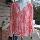 NWT ZAC&RACHE PINK TIE TOP XL