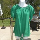 NWT ZAC&RACHEL CUTE GREEN DOBBY DOT TOP S
