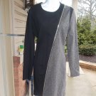NWT JUST CAVALLI BLACK& SILVER METALIC DRESS 50IT 14US $625