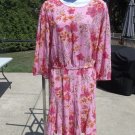 NWOT ANN TAYLOR LOFT CUTE PINK FLORAL DRESS XL