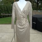 NWOT AIDAN MATTOX GOLD SEQUIN DRESS 12 NWOT AIDAN MATTOX GOLD SEQUIN DRESS 12