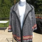 NWT ALFRED DUNNER BLACK PRINT JACKET 20W