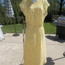 NWOT ANN TAYLOR LOFT YELLOW FLORAL PRINT DRESS L