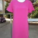 NWT ANN TAYLOR FUSCHIA SHIFT DRESS 2P