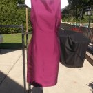 TALBOTS VINGTAGE MAGENTA 100% SILK DRESS 9P