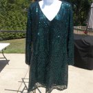 NWT CITY CHIC GORGEOUS EMERALD GREEN SEQUIN DRESS S/16
