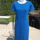 NWOT TALBOTS BLUE PONTE KNIT SHEATH DRESS 2P