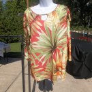 ALFRED DUNNER RUST&GREEN LEAF TPOP M