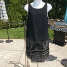 NWT ADRIANNA PAPELL GORGEOUES BLACK BEADED DRESS 8
