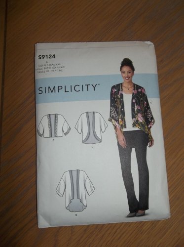 SIMPLICITY 9124 JACKET PATTERN XXS-XXL