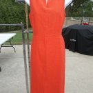 NWOT ANN TAYLOR RED/ORANGE SHEATH DRESS 6