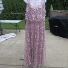 NWOT RM RICHARDS PINK 3D LEAF FORMAL GOWN 18W