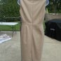 NWOT ANN TAYLOR BEIGE FAUX LEATHER DRESS 4