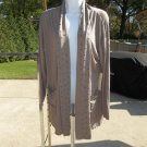 NWT CYRUS LT BROWN STUDED OPEN JACKET M