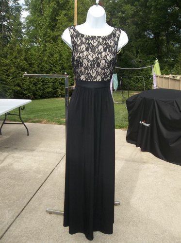 NWT JESSICA HOWARD BLACK LACE FORMAL DRESS 4