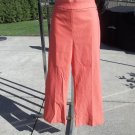 NWT T TAHARI ORANGE CROP PANTS L NWT T TAHARI ORANGE CROP PANTS L
