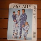 One Piece Jumpsuit Pajamas Sewing Pattern (Adult Sizes S-XL) McCalls 7518